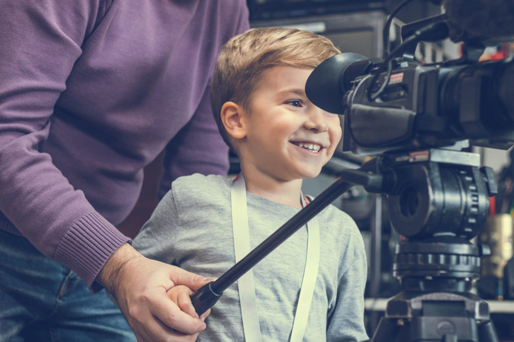 Volunteering on a film set